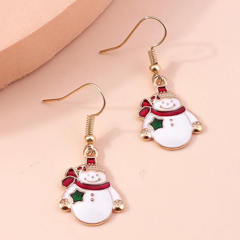 Kerst Oorbellen – Feestelijke oorbellen met Kerst design voor Dames - 047