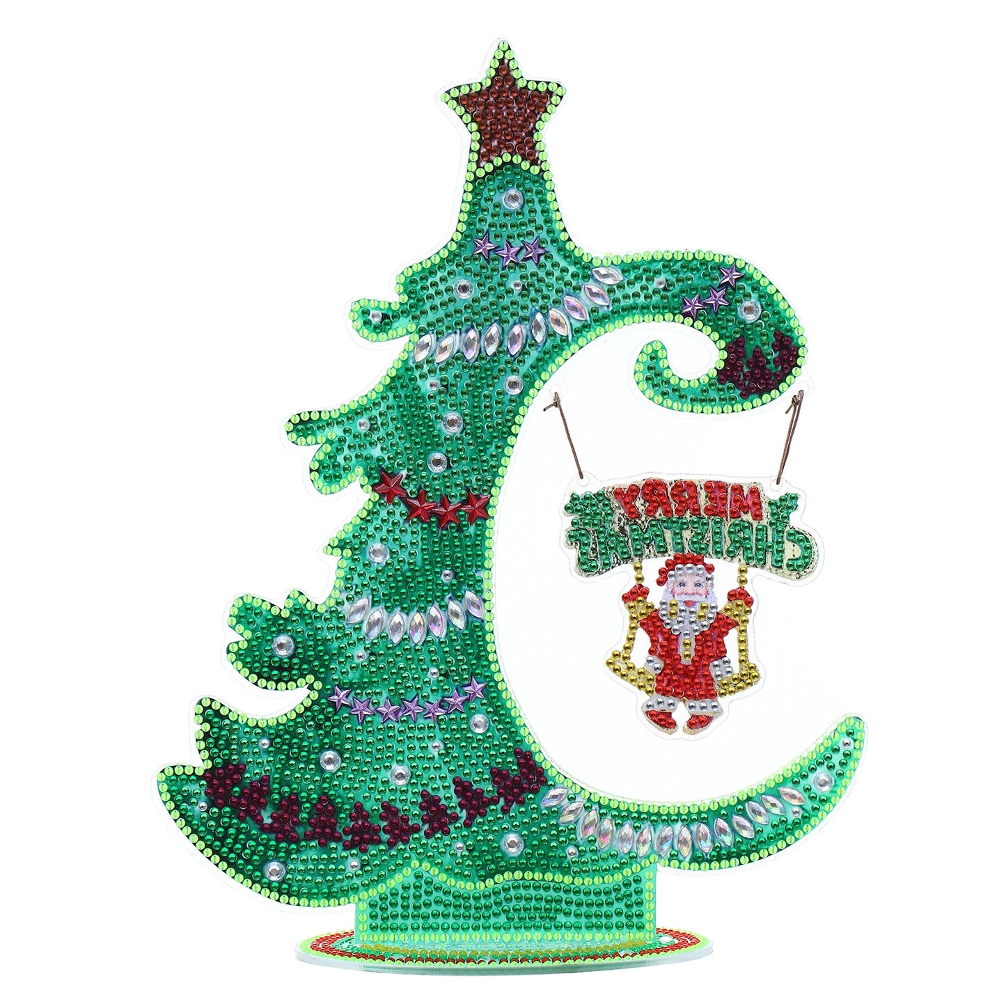 Diamond Painting Tafelornament kerstdecoratie acryl verlichtend kunstwerk - DZ693