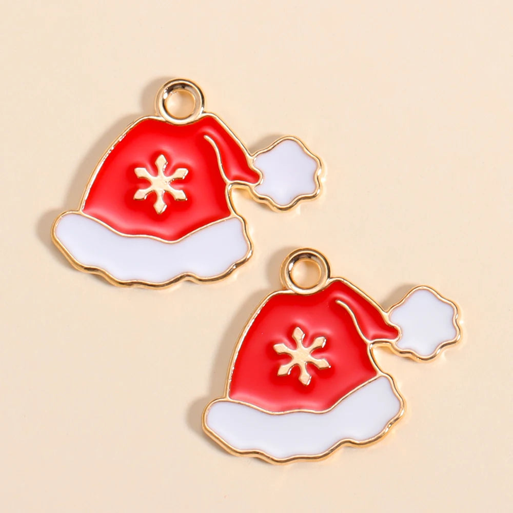 Kerst hanger Kerstman & Gingerbread set voor sieraden en decoratie - 10 stuks
