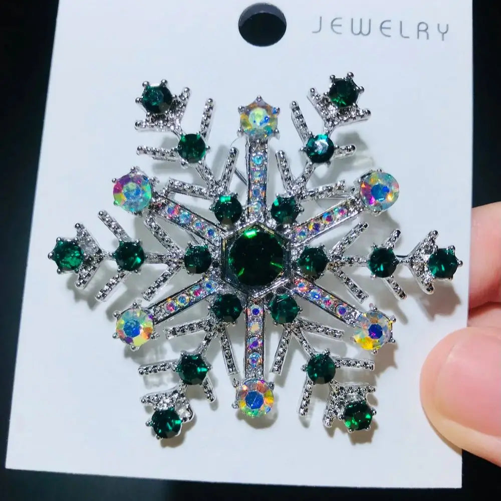 Broche Kerst | Blauwe Sneeuwvlok Speld voor Feest en Winterstijl