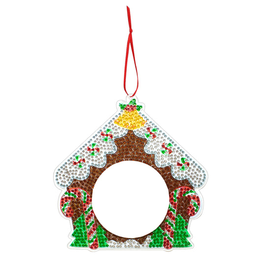 Diamond Painting Kersthangers fotolijst kerstdecoratie set 4 stuks - SDZ004