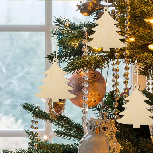 Houten figuur om zelf te kleuren/schilderen kerstboom hanger decoratie