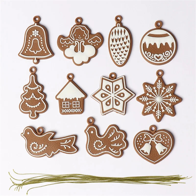 Kerst pop Gingerbread man hangdecoratie voor kerstboom