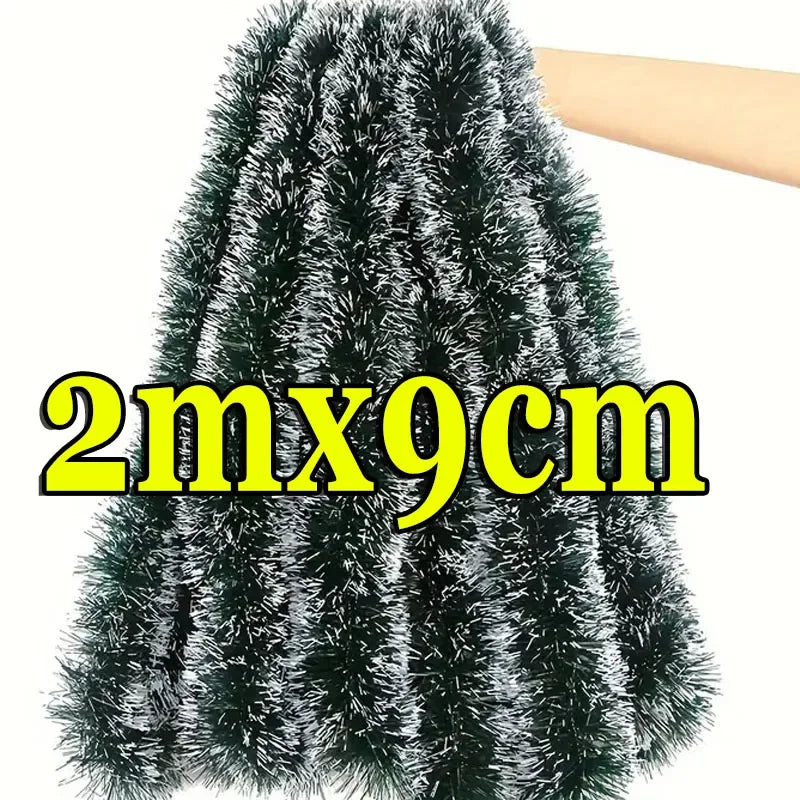 Kerst Guirlande 60 meter - Groene Lintstok Versiering voor Boom en Feest