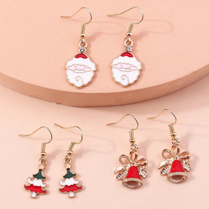 Kerst Oorbellen – Feestelijke oorbellen met Kerst design voor Dames - 012