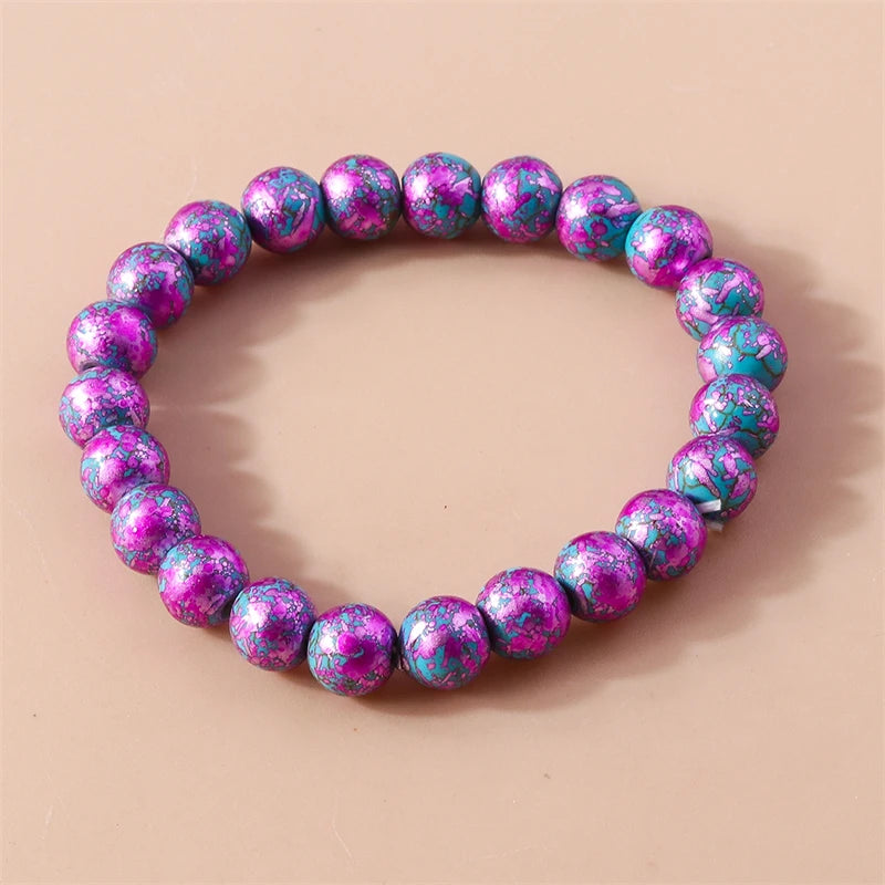 Kerst armband met kralen, rendier en kerstboom bedels voor dames