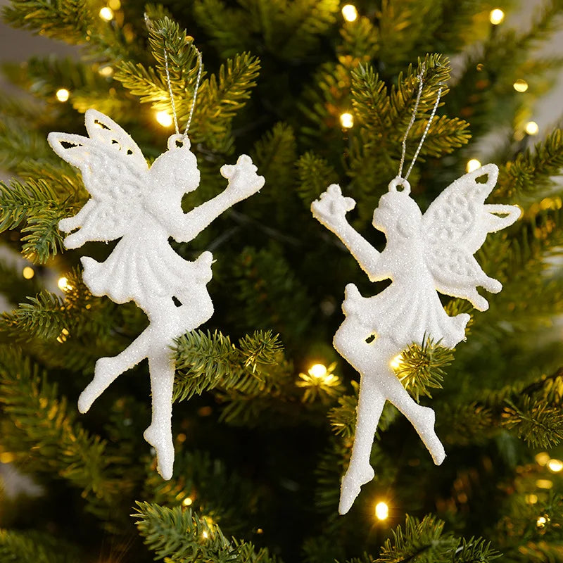 Kerstboom ornament sneeuwvlok engel hert hangdecoratie voor feestdagen