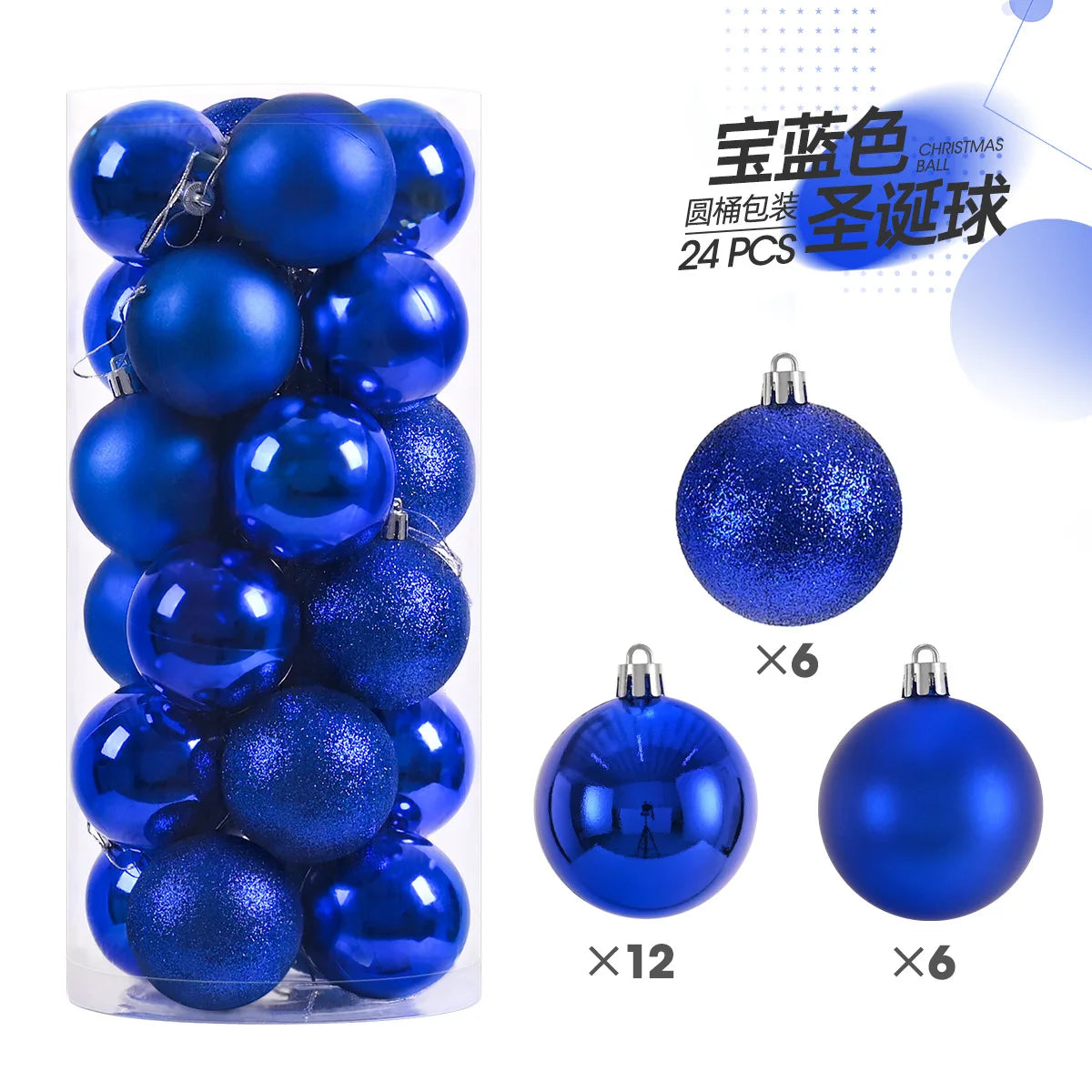 Kerstballen set 24 stuks – 3cm kerstboom versiering in diverse kleuren