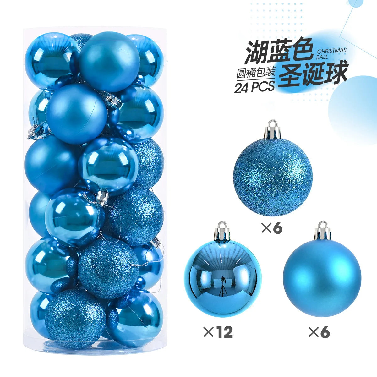 Kerstballen set 24 stuks – 3cm kerstboom versiering in diverse kleuren
