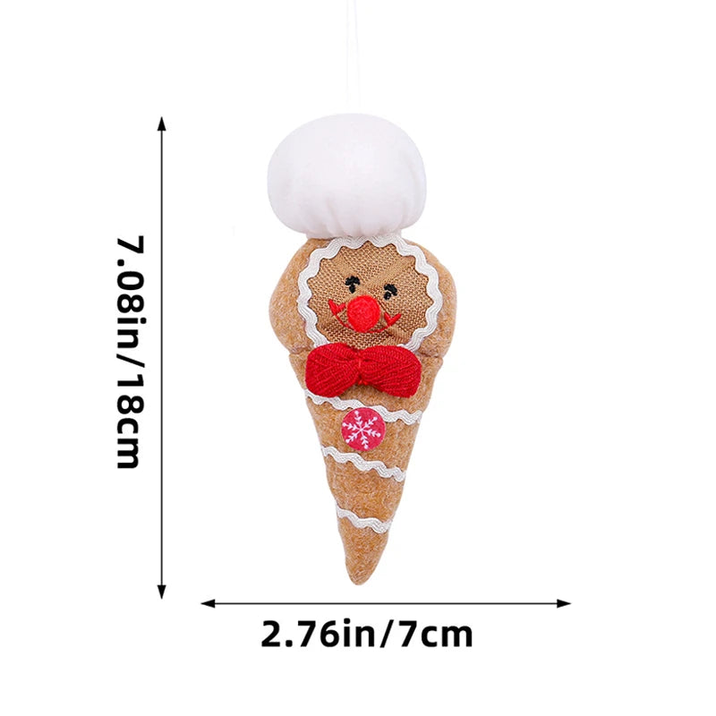Kerst pop Gingerbread Man kerstboom hanger decoratie 2024