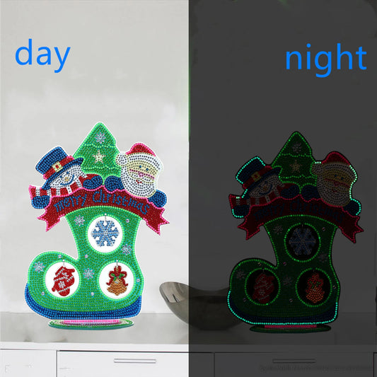 Diamond Painting Tafelornament kerstdecoratie acryl verlichtend kunstwerk - DZ711