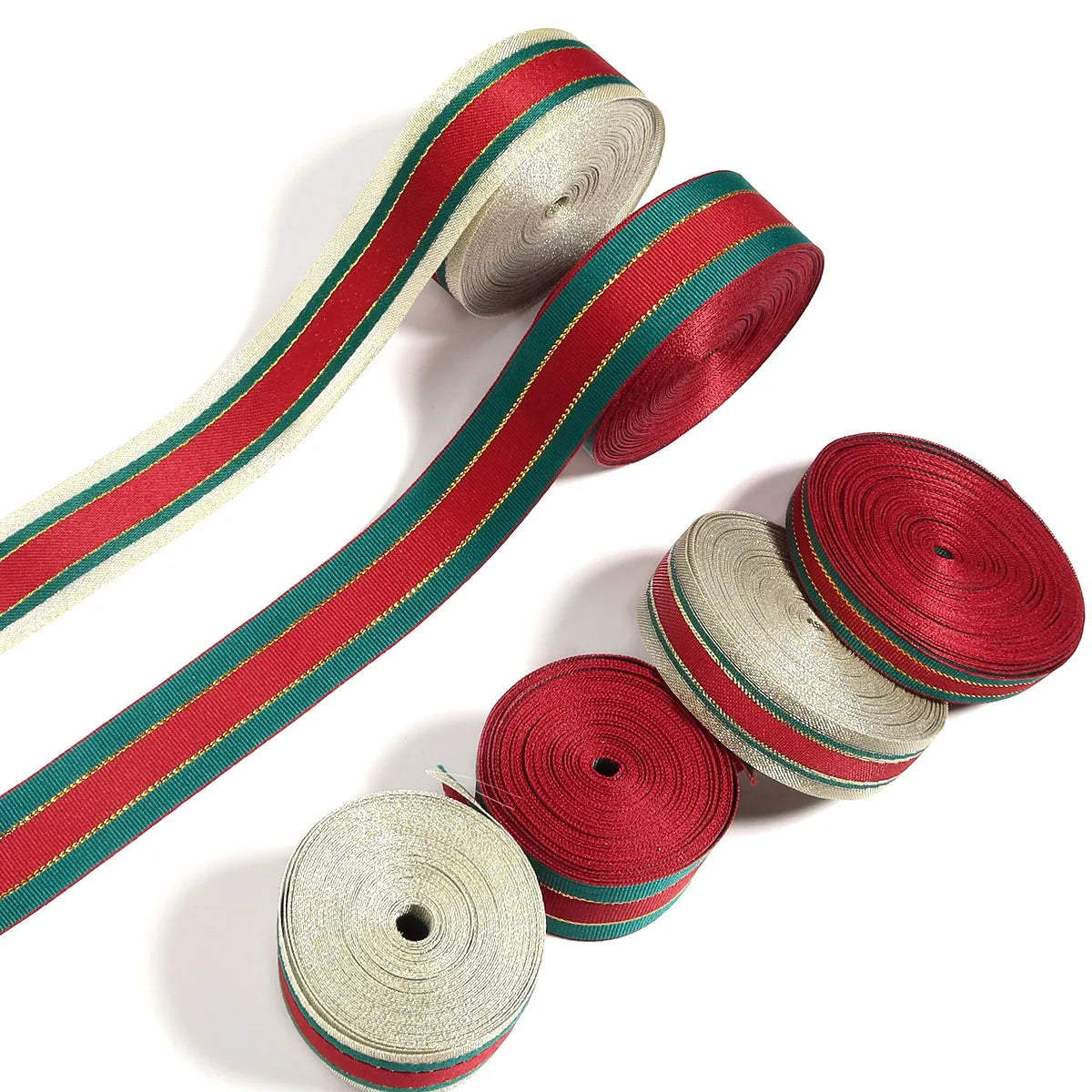 Kerst cadeauverpakking feestelijk lint voor decoratie en geschenken