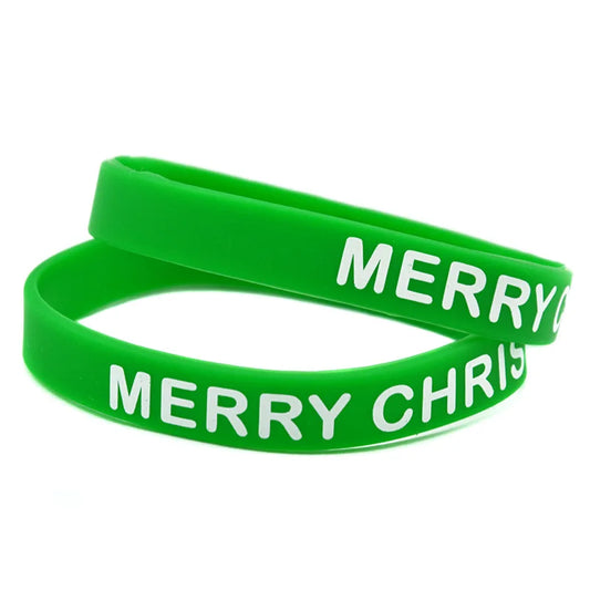 Kerst armband Merry Christmas siliconen polsband volwassenen