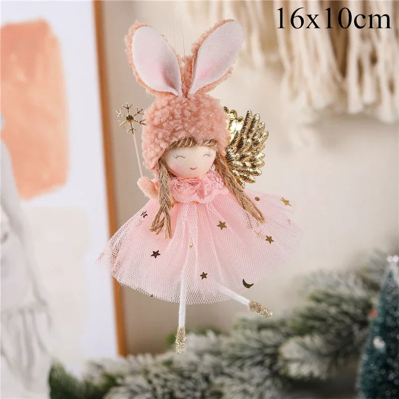 Kerst pop Engel decoratie voor kerstboom en sfeervolle woningversiering