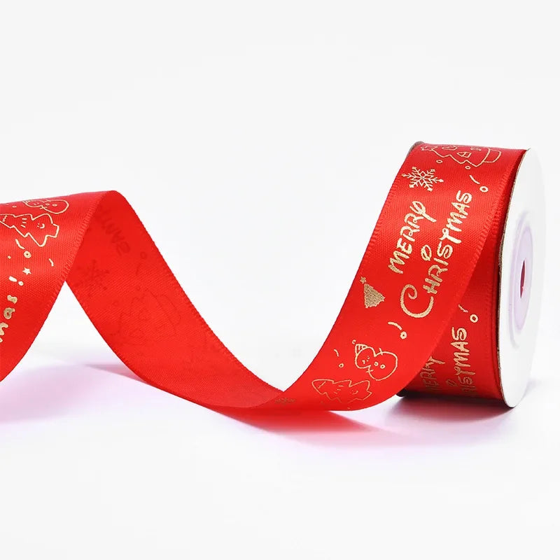 Kerst cadeauverpakking lint Merry Christmas voor feestelijke decoratie