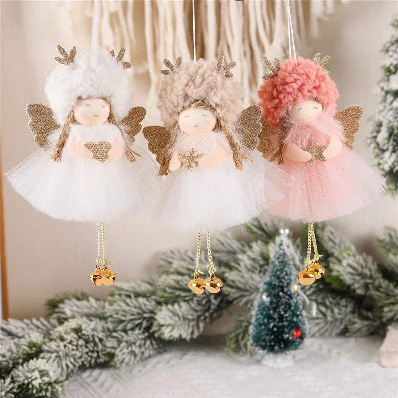 Kerst pop Engel decoratie voor kerstboom en sfeervolle woningversiering