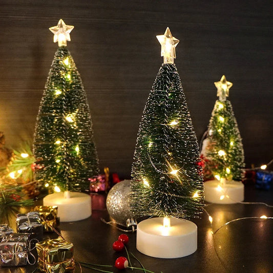 Kerst lamp mini verlichte kerstbomen met LED lichtjes – sfeervolle decoratie voor thuis en feest