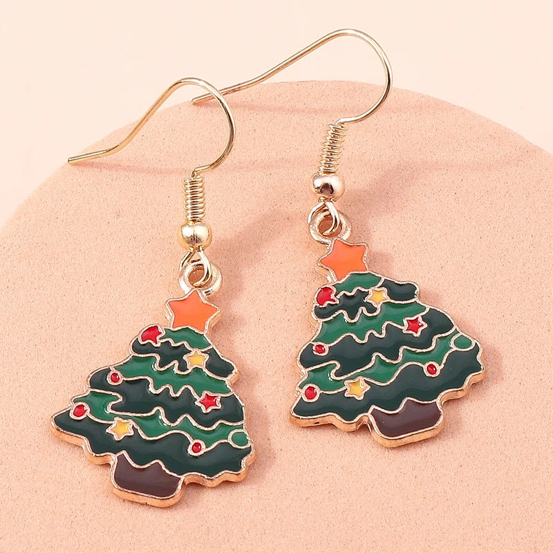 Kerst Oorbellen – Feestelijke oorbellen met Kerst design voor Dames - 029