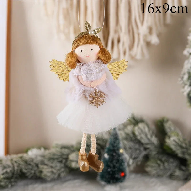 Kerst pop Engel decoratie voor kerstboom en sfeervolle woningversiering