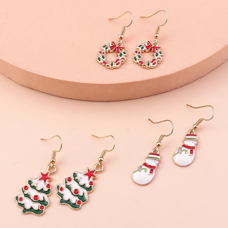 Kerst Oorbellen – Feestelijke oorbellen met Kerst design voor Dames - 002