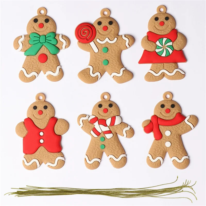Kerst pop Gingerbread man hangdecoratie voor kerstboom