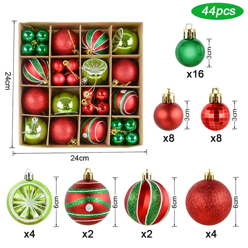 Luxe Kerstballen set met Sneeuwvlokken en Feestelijke Decoratie