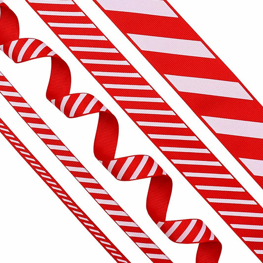 Kerst cadeauverpakking rood wit lint voor geschenken en decoratie