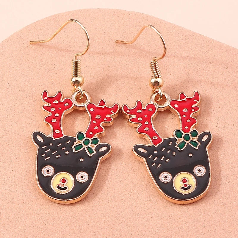 Kerst Oorbellen – Feestelijke oorbellen met Kerst design voor Dames - 027