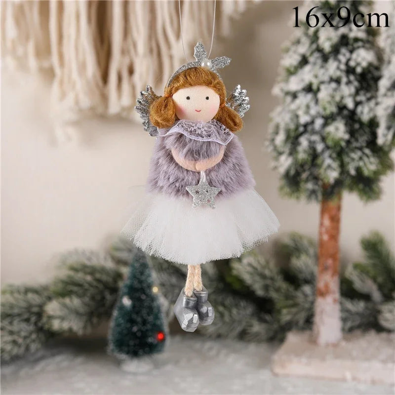 Kerst pop Engel decoratie voor kerstboom en sfeervolle woningversiering