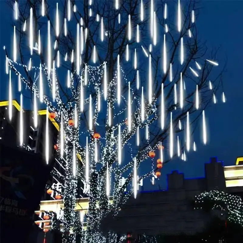 Kerst lichtgordijn USB LED vallende regenlamp sfeerverlichting