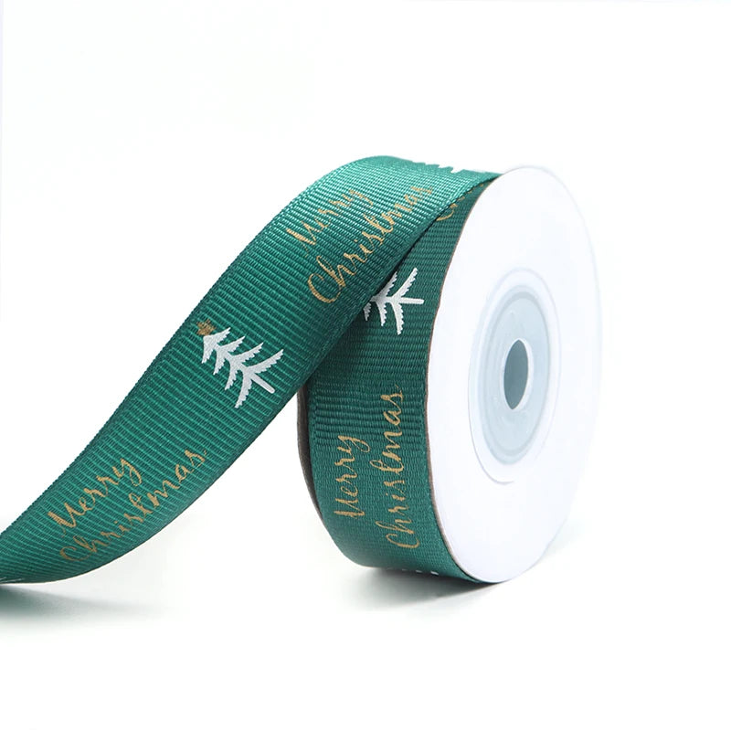 Kerst cadeau lint – 10 meter polyester lint 10mm/20mm bedrukt voor decoratie & inpakken