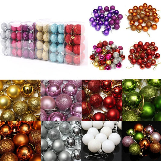 Kerstballen set 24 stuks – Luxe kerstboomversiering in rood en goud