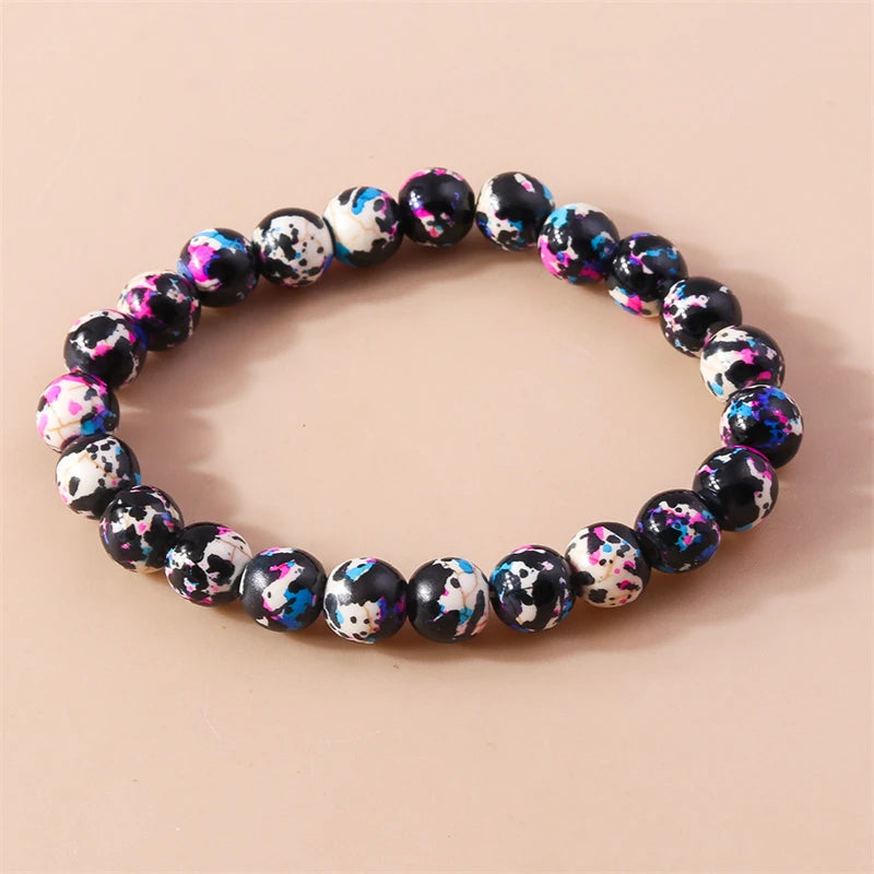 Kerst armband met kralen, rendier en kerstboom bedels voor dames
