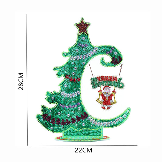 Diamond Painting Tafelornament kerstdecoratie acryl verlichtend kunstwerk - DZ693