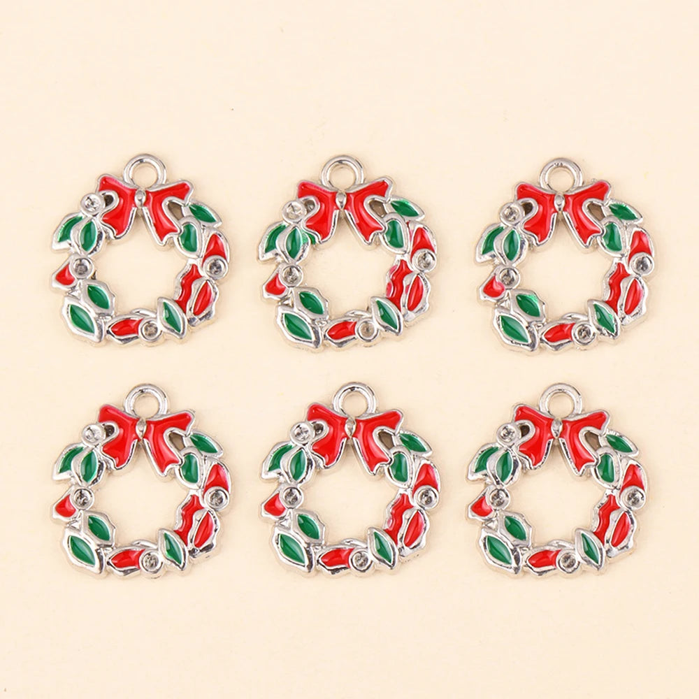 Kerst hanger Kerstman & Gingerbread set voor sieraden en decoratie - 10 stuks