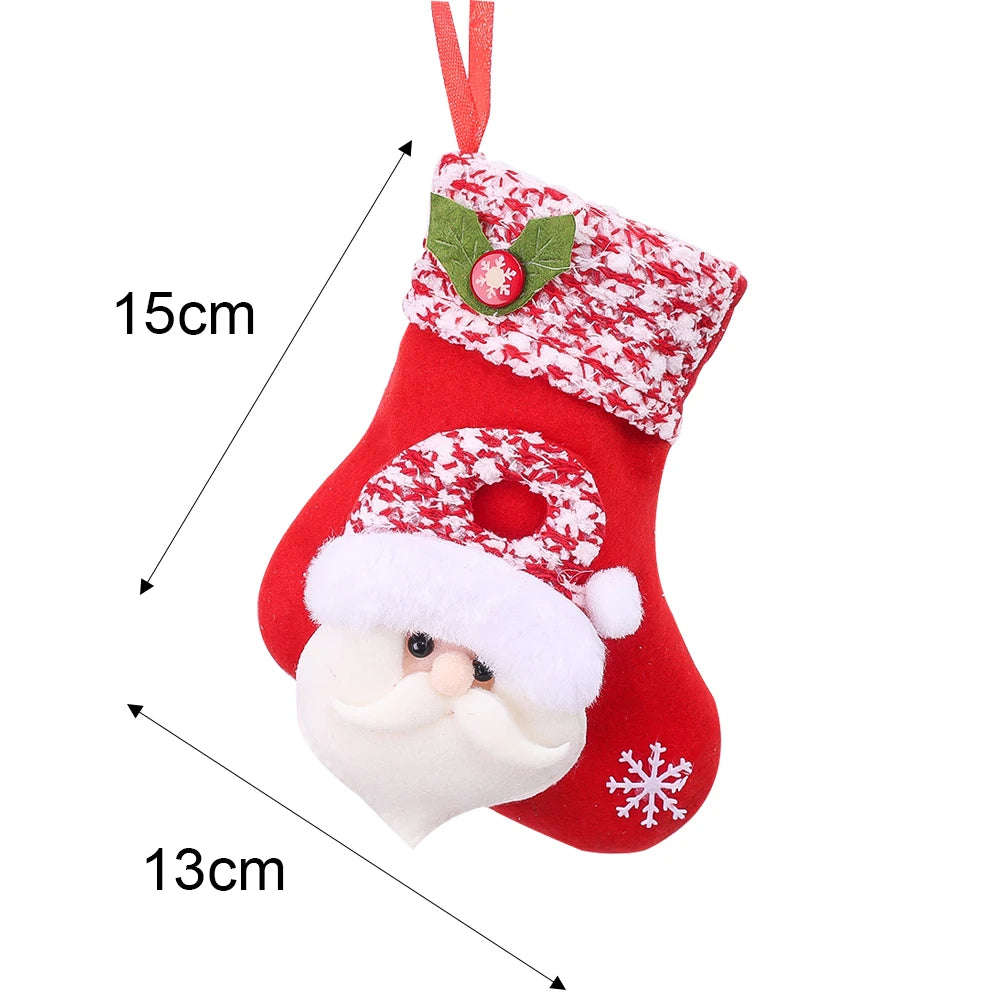 Kerstsok cadeautasjes set – feestelijke decoratie en cadeauverpakking