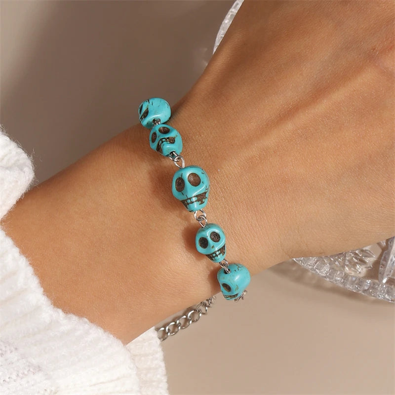 Kerst armband met kralen, rendier en kerstboom bedels voor dames
