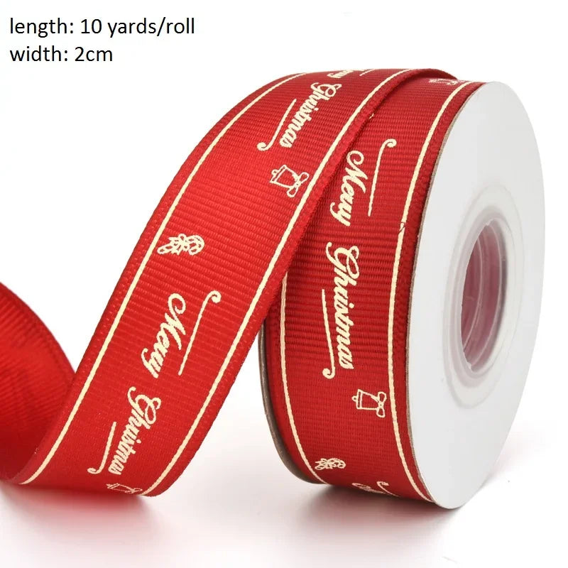Kerst cadeauverpakking lint Merry Christmas voor feestelijke decoratie