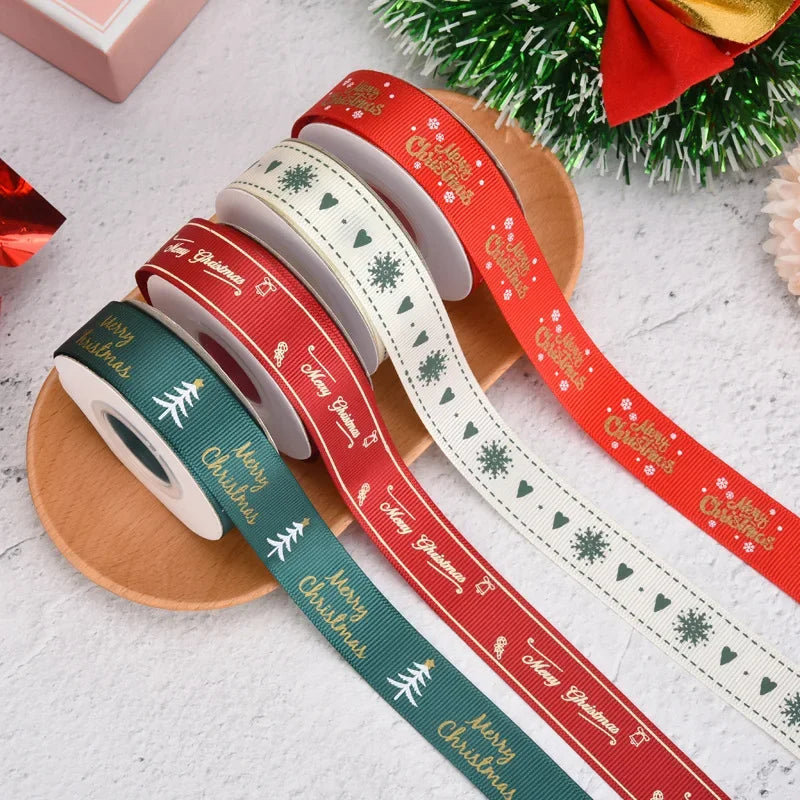 Kerst cadeauverpakking lint Merry Christmas voor feestelijke decoratie