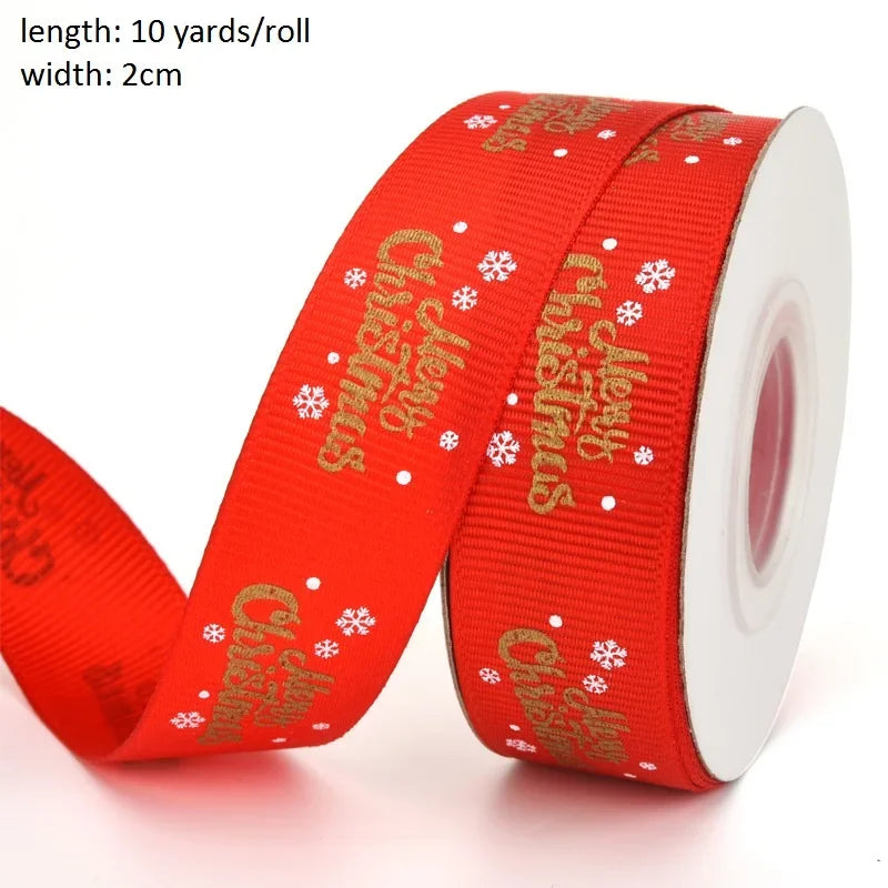 Kerst cadeauverpakking lint Merry Christmas voor feestelijke decoratie