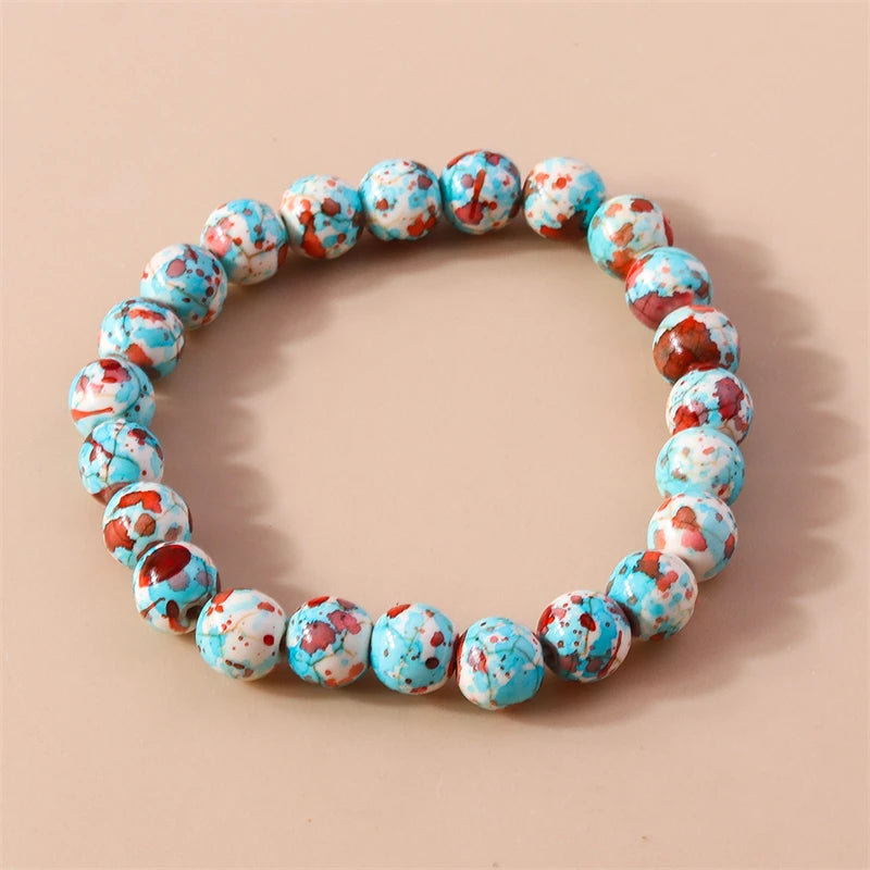 Kerst armband met kralen, rendier en kerstboom bedels voor dames
