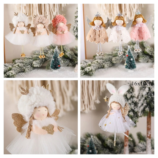 Kerst pop Engel decoratie voor kerstboom en sfeervolle woningversiering