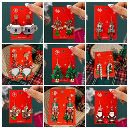 Kerst oorbellen met speelse belletjes en fonkelende details – diverse varianten