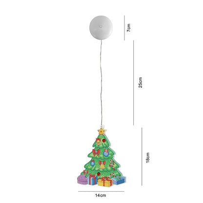 Diamond Painting Lamp Kerst LED Licht met Steentjes – Kleurrijke Verlichting voor Huisdecoratie