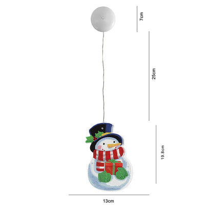Diamond Painting Lamp Kerst LED Licht met Steentjes – Kleurrijke Verlichting voor Huisdecoratie