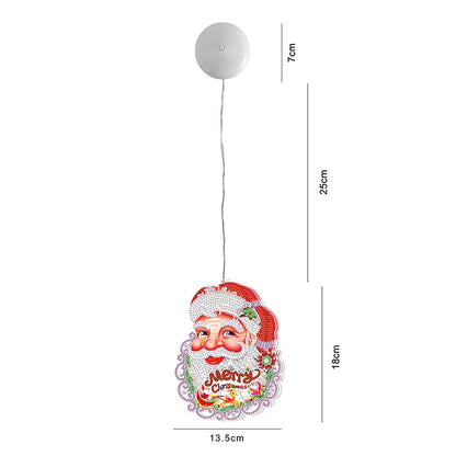 Diamond Painting Lamp Kerst LED Licht met Steentjes – Kleurrijke Verlichting voor Huisdecoratie