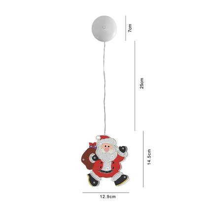 Diamond Painting Lamp Kerst LED Licht met Steentjes – Kleurrijke Verlichting voor Huisdecoratie