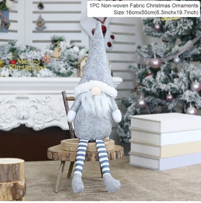 Kerst pop kerstman zonder gezicht decoratie voor huis en feest