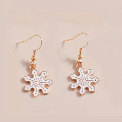 Kerst oorbellen sneeuwvlok rendier kerstboom en kerstman hangers