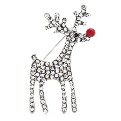 Broche Kerst | Schattige Hert Broche voor Dames en Heren – Feestelijk Accessoire